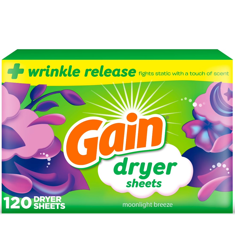 Fabric Softener Sheet - Салфетки для сушилки, аромат «Лунный бриз»,
