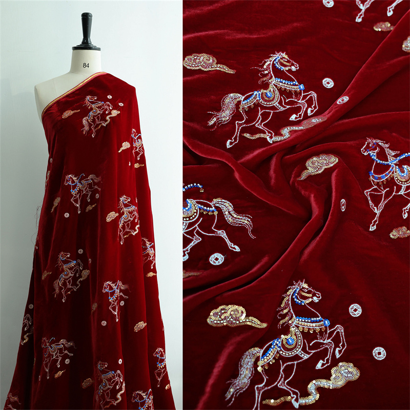 Sewing Velvet Fabric - Осень/зима, толстый шелковый бархат, атласное пальто