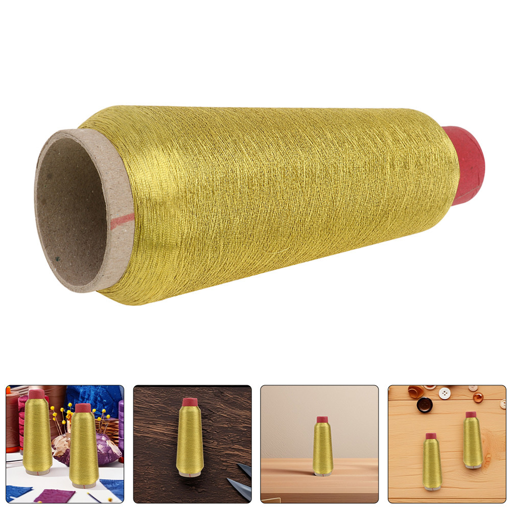 Sewing Roll - 2 рулона высококачественной золотистой металлизированной нити