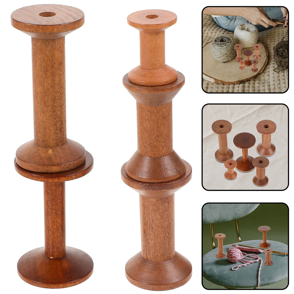 Thread Bobbins Empty - 7 шт. деревянных катушек для ниток,