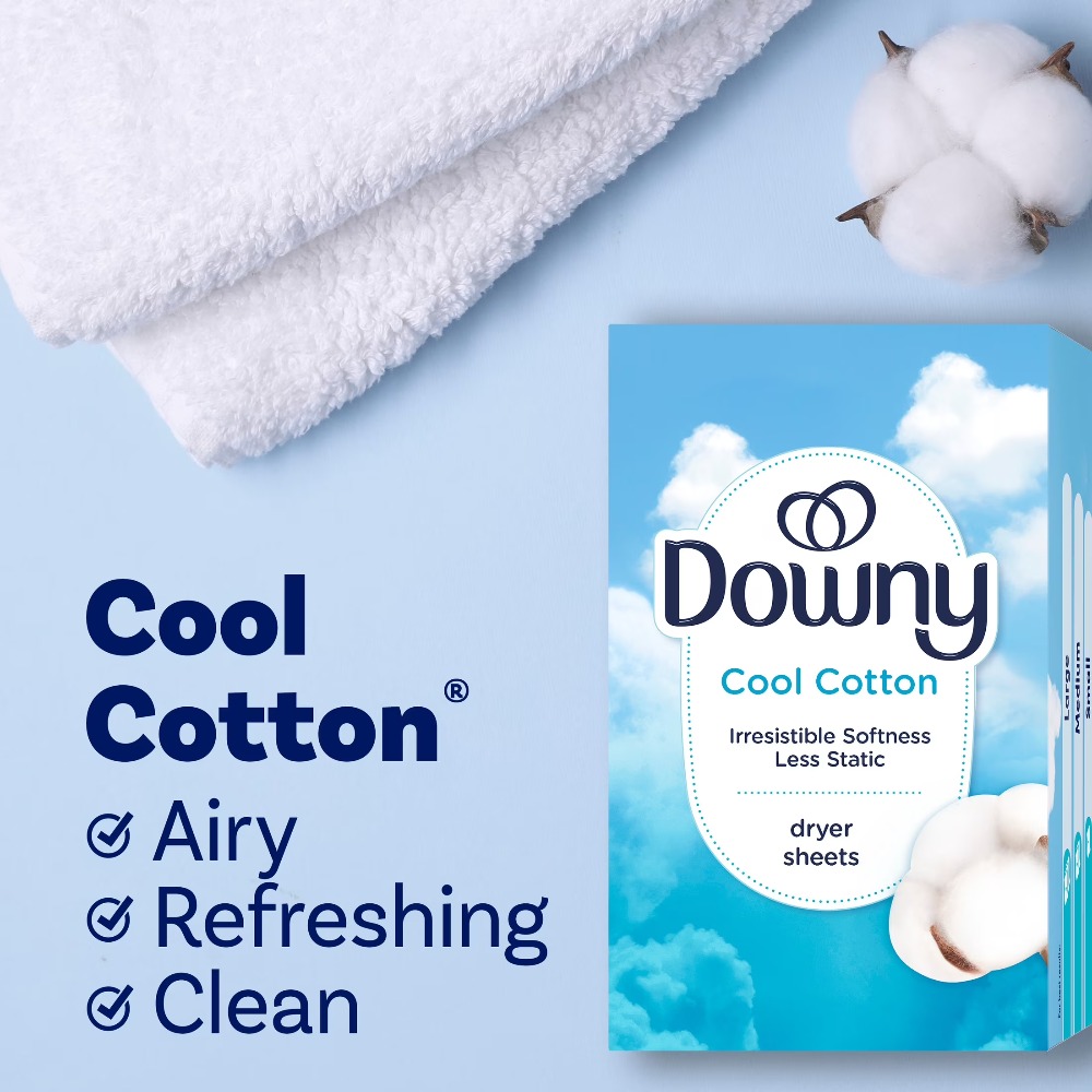 Fabric Softener Sheet - Салфетки-кондиционеры для сушилки белья, аромат прохладного