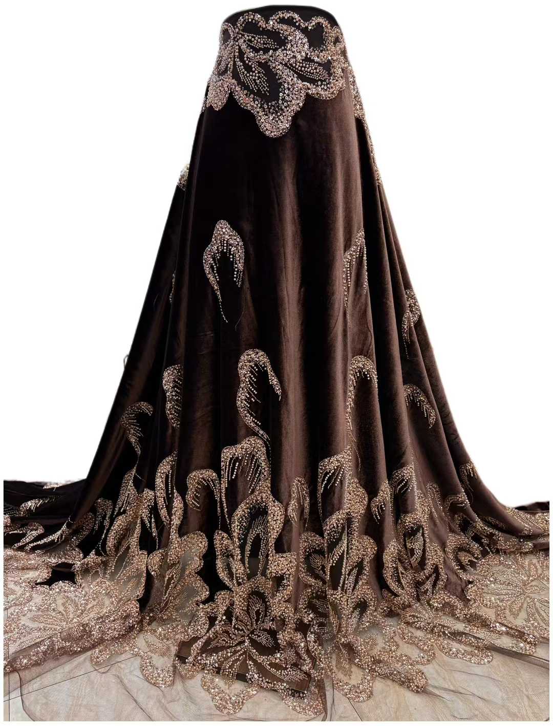 Sewing Velvet Fabric - Африканская бархатная тяжелая кружевная ткань с