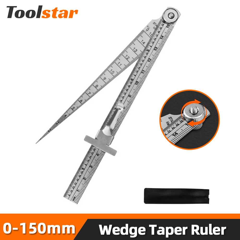 Seam Gauge Metal - Toolstar клиновая коническая линейка из нержавеющей