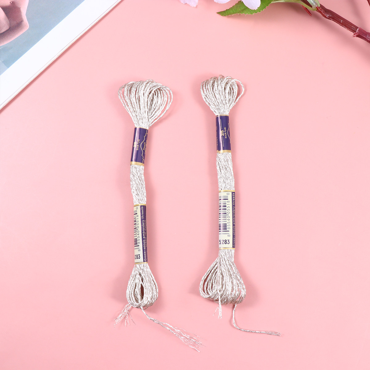 Sewing Roll - 12 шт. блестящих металлизированных швейных ниток,