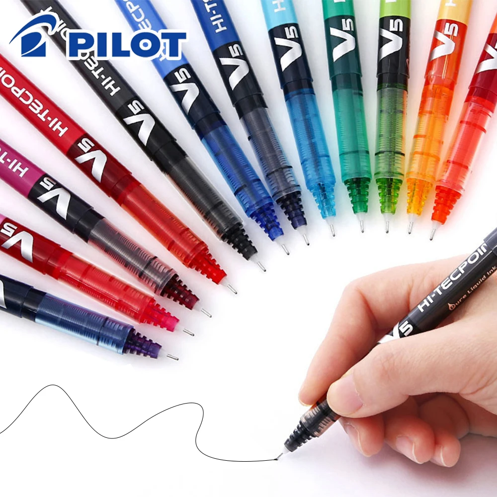 3 шт., японские гелевые ручки  – обзор и цена Pilot Pen V5