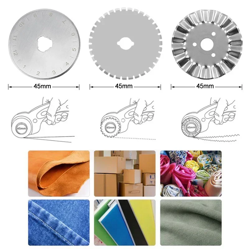 45 мм роликовый нож для резки  – обзор и цена Rotary Cutter Fabric
