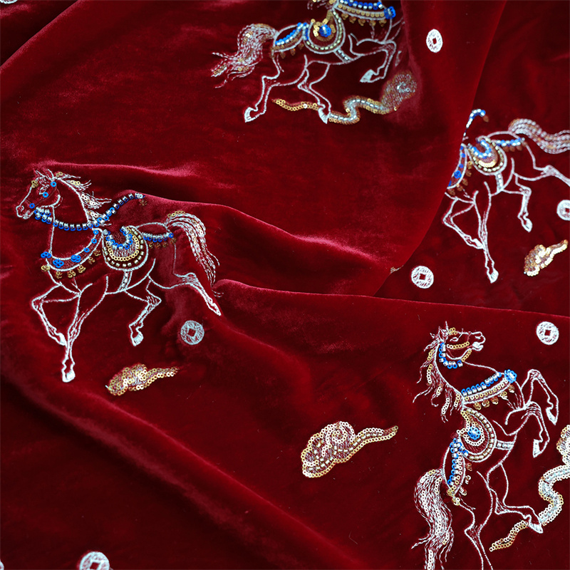 Осень/зима, толстый шелковый б – обзор и цена Sewing Velvet Fabric