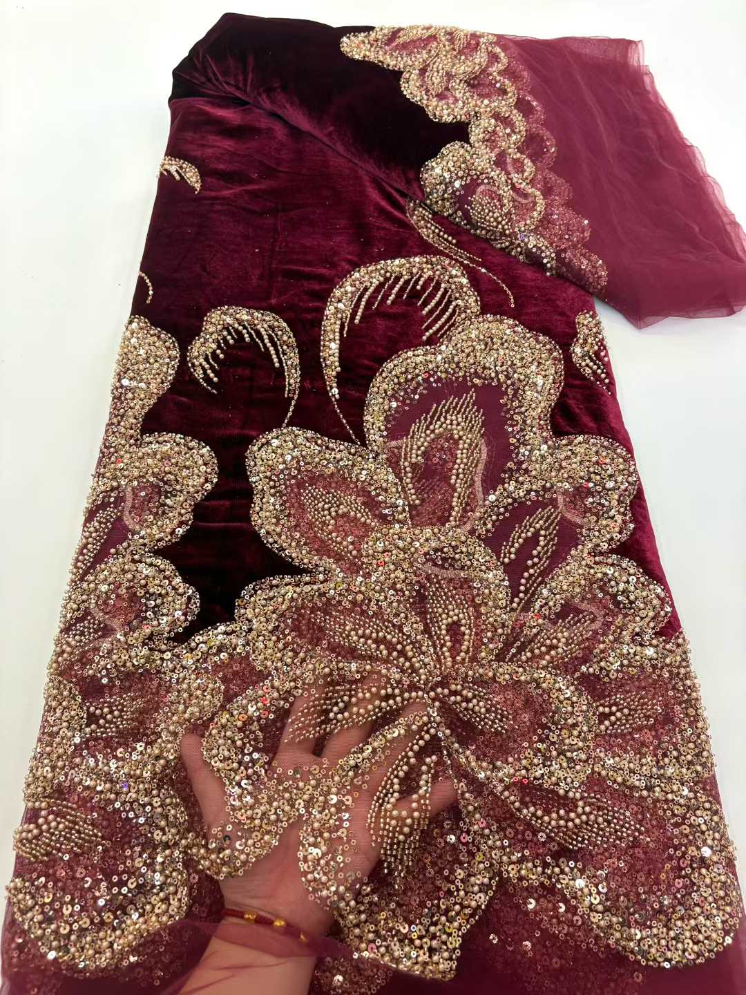 Африканская бархатная тяжелая  – обзор и цена Sewing Velvet Fabric