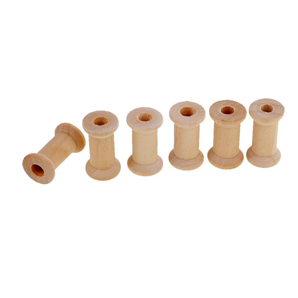 Набор деревянных пустых шпулек – обзор и цена Thread Bobbins Empty